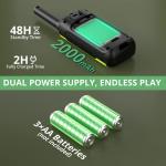 Radioddity FS-T8 FRS Radio: Long Range, Group Call, NOAA, USB-C, 2000mAh Battery