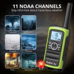 Radioddity FS-T8 FRS Radio: Long Range, Group Call, NOAA, USB-C, 2000mAh Battery