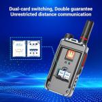 Lifetime Free Globa Talkies with SIM Cards Long Range Walkie Talkies 4G LTE POC Radio Dual SIM 3000 Mile Range Walkie Talkie 3000mAh Battery with Flashlight (MC-368)