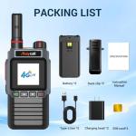 Lifetime Free Globa Talkies with SIM Cards Long Range Walkie Talkies 4G LTE POC Radio Dual SIM 3000 Mile Range Walkie Talkie 3000mAh Battery with Flashlight (MC-368)