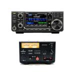Icom IC-7300 100W HF/50MHz SDR Amateur Radio Transceiver Bundle (2 Items) with Intellitron PS-2140A-MBL 40A Variable Voltage Linear Power Supply with Volt and Amp Meters!!