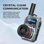 OMIZN M9 Global Walkie Talkie Unlimited Range, 4G LTE PoC Two Way Radio with AES256 Encryption Flashlight for Outdoor Business Security Construction Family