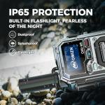 OMIZN M9 Global Walkie Talkie Unlimited Range, 4G LTE PoC Two Way Radio with AES256 Encryption Flashlight for Outdoor Business Security Construction Family