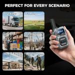 OMIZN M9 Global Walkie Talkie Unlimited Range, 4G LTE PoC Two Way Radio with AES256 Encryption Flashlight for Outdoor Business Security Construction Family