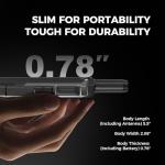 OMIZN T6 Ultra-Slim Global Walkie Talkie Unlimited Range Over 4G LTE, AES-256 Encrypted PoC Two Way Radio for Security, Family, Outdoor, Business