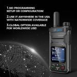 OMIZN T6 Ultra-Slim Global Walkie Talkie Unlimited Range Over 4G LTE, AES-256 Encrypted PoC Two Way Radio for Security, Family, Outdoor, Business