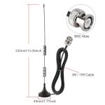 VHF UHF Ham Amateur Radio Police Scanner Antenna Magnetic Base BNC Male Antenna Compatible with Uniden Bearcat Whistler Shack Police Scanner Radio
