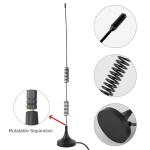 VHF UHF Ham Amateur Radio Police Scanner Antenna Magnetic Base BNC Male Antenna Compatible with Uniden Bearcat Whistler Shack Police Scanner Radio