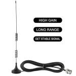 VHF UHF Ham Amateur Radio Police Scanner Antenna Magnetic Base BNC Male Antenna Compatible with Uniden Bearcat Whistler Shack Police Scanner Radio