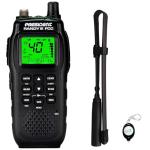 President Electronics Randy III FCC AM/FM Handheld CB Radio w/P Channels, NRC, Desktop Dock & Mobile Charge Module, ASC, VOX, CTCSS/DCS, Weather Channel, Bundle with ACMR401 Antenna and Keychain