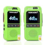 TIDRADIO TD-G100 Rapid Unlimited Range 4G LTE PoC Walkie Talkies Long Range with SIM Cards, Nationwide 5000 Miles Two Way Radios, Global PTT for Family, Logistics,Construction site,Green-2 Pack