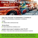 President Electronics Randy III FCC AM/FM Handheld CB Radio w/P Channels, NRC, Desktop Dock & Mobile Charge Module, ASC, VOX, CTCSS/DCS, Weather Channel, Bundle with ACMR401 Antenna and Keychain