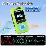 TIDRADIO TD-G100 Rapid Unlimited Range 4G LTE PoC Walkie Talkies Long Range with SIM Cards, Nationwide 5000 Miles Two Way Radios, Global PTT for Family, Logistics,Construction site,Green-2 Pack