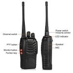 Walkie Talkies for Adults Long Range Baofeng BF-888S Professional Handheld 16 Channel Two Way Radio with Earpieces, Rechargeable Battery, Flashlight, Walky Talky for Family Hiking Skiing(10 Pack)