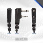 Arrowmax AHDH0032-BK-K2 PNR Noise Isolation Headphone Compatible with BaoFeng BTECH UV-5R UV-5RA UV-5RE UV-5R3 BF-F8HP UV-82HP Kenwood 2-PIN 2 Pin Radios NX-1200 NX-1300 NX-P1200 NX-P1300 NX-3220