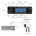 10 Meter Mobile Radio for Truckers,AT-6666PRO 80W High Power Ham Mobile Transceiver. AM 80W(PEP) / FM 50W / SSB 80W(PEP).RX and TX Noise Reduction, CTCSS/DCS with RX/TX Split Function.