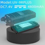 BAOFENG UV-9R Battery,4800mAh Type-C Charge BL-9 Li-ion 7.4V Replacement Radio Battery for UV-9R Plus Pro UV-9G BF-T57 GMRS-9R UV-XR USB-C Rechargeable walkie Talkie Battery (8Pack)