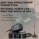 Retevis GMRS Radio Communication Solutions, RA25 GMRS Mobile Car Radio Mini Mobile Transceiver with 8 Base Station for Farm (1 Pack) with Dual Band Mobile Radio Antenna, 2m/70cm Radio Antenna(1 Pack)