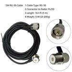 TYT TH-8600 Mini 25 Watt Dual Band Amateur Radio Base, IP67 Waterproof Radio VHF: 144-148mhz (2m) UHF:420-450mhz (70cm) Car Mobile Transceiver with Free Cable
