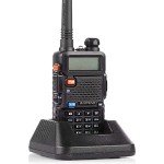 Baofeng UV-5R 8W Ham Radio Handheld Dual Band 2 Way Radio Long Range Walkie Talkies Pack of 6 for Hiking Camping Hunting Skiing Trip(Black)