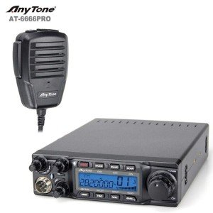 AnyTone AT-6666PRO 10-Meter Mobile Transceiver BRAND NEW MODEL AM/FM/USB/LSB/PA