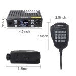 AnyTone Mini Size Dual Band Transceiver Mobile Radio VHF/UHF Radio AT-779UV