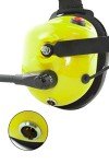 PROMAXPOWER Yellow Heavy Duty Professional Noise Cancelling Dual Muff Headset with Boom Mic & PTT Cable for Kenwood & Baofeng Two-Way Radios TK-3360, BF-888S, H-777, UV-5R, RT21