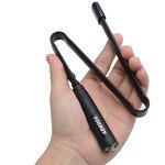 ABBREE SMA-Female Ham Radio Antenna VHF/UHF 18.8-inch 144/430MHz High Gain Foldable CS Tactical Antenna for Baofeng UV-5R BF-F8HP 5RM K5PLUS UV-21R AR-152 Quansheng K6 UVK5(8) Radio Accessories
