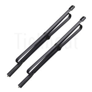 Tickboat Radio Antenna 42.5-Inch Foldable CS Tactical SMA Female Ham Radio Antenna VHF/UHF Dual Band 136/520Mhz for GMRS Radio Baofeng UV-5R BF-F8HP 5RM UV-21R K5PLUS Radio Antenna (2 Pcs 42.5 inch)