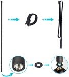 Bingfu Foldable CS Tactical SMA Female Ham Radio Antenna 2-Pack Dual Band VHF UHF 136-520MHz 42.5 inch Antenna for Kenwood Baofeng BF-F8HP UV-5R UV-82 BF-888S GT-3 Ham Two Way Radio Walkie Talkie