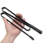 ABBREE Ham Radio Antenna 42.5-inch Long Range SMA-Female Dual Band 144/430Mhz Foldable CS Tactical Antenna for Baofeng UV-5R BF-F8HP 5RM UV-21R K5PLUS AR-152 GM-15 Pro GM-5RH UV-5G Plus Two Way Radio