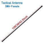 2 Pack ABBREE 42.5-Inch Length SMA-Female Dual Band 144/430Mhz Foldable CS Tactical Antenna for GMRS Radio Baofeng UV-5R BF-F8HP 5RM UV-21R UV-5G Plus GM-5RH K5PLUS AR-152 GM-15PRO Radio Antenna