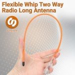 Baofeng Antenna VHF/UHF (144/430Mhz) 15.3-Inch Upgrade of 771 Long Range Dual Band Antenna SMA-Female for Baofeng UV-5R BF-F8HP 5RM UV-21R Quangsheng UV-K5 8 K5PLUS UV-17R AR-152 Ham Radio(Orange)