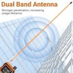 Baofeng Antenna VHF/UHF (144/430Mhz) 15.3-Inch Upgrade of 771 Long Range Dual Band Antenna SMA-Female for Baofeng UV-5R BF-F8HP 5RM UV-21R Quangsheng UV-K5 8 K5PLUS UV-17R AR-152 Ham Radio(Orange)