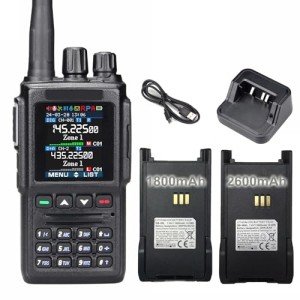 Dual Band DMR Handheld Mobile Two-Way Radio AT-D168UV, VHF/UHF Digital/Analog TRANSCEIVER w/Satellite Function,Digital/Analog APRS-10K Talk Groups and 500K Digital Contacts 2 Batteries for Team Work