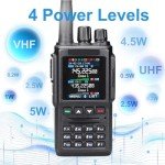 Dual Band DMR Handheld Mobile Two-Way Radio AT-D168UV, VHF/UHF Digital/Analog TRANSCEIVER w/Satellite Function,Digital/Analog APRS-10K Talk Groups and 500K Digital Contacts 2 Batteries for Team Work