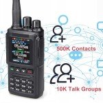 Dual Band DMR Handheld Mobile Two-Way Radio AT-D168UV, VHF/UHF Digital/Analog TRANSCEIVER w/Satellite Function,Digital/Analog APRS-10K Talk Groups and 500K Digital Contacts 2 Batteries for Team Work