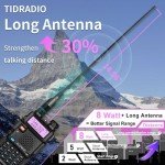 BAOFENG UV-5R 8W Ham Radio Dual Band Long Range UV5R Two Way Radio with 4pcs Handheld Speaker Mic & 4pcs771 Antenna and Programming Cable BF UV5R 4Packs