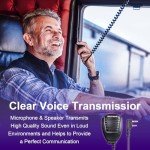 BAOFENG UV-5R 8W Ham Radio Dual Band Long Range UV5R Two Way Radio with 4pcs Handheld Speaker Mic & 4pcs771 Antenna and Programming Cable BF UV5R 4Packs