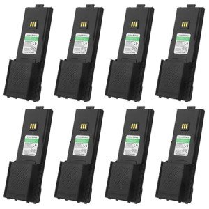 BAOFENG 5RM Battery,6800mAh High Capacity USB-C Charging 7.4V Extended Battery 5RM GM-5RH UV-5G Plus UV-5RH Series Two-Way Radio (8 Pack)