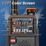 BAOFENG 5RH PRO GPS Ham Radio 10W High Power, VHF/1.25M/UHF (4PSC Batteries, 8 Antennas), 8 Bands Long Range Two Way Radio Handheld, APRS, Air Band,NOAA,Tri Band,Upgrade of BAOFENG 5RM-2 Pack Full Kit