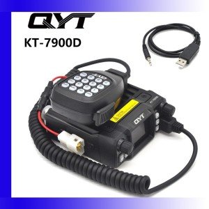 QYT KT-7900D 25W Quad Band 144/220/350/440MHz Walkie Talkie  Mini Car Radio