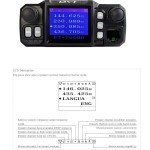 QYT KT-7900D 25W Quad Band 144/220/350/440MHz Walkie Talkie  Mini Car Radio