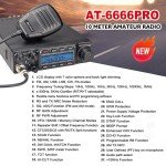 AnyTone AT-6666PRO 10-Meter Mobile Transceiver Add a Dedicated Vehicle Antenna