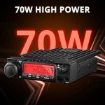 Radioddity VB70-B Mobile Radio Transceiver, 70W High Power VHF 144-148MHz HAM Radio with Bluetooth Connectivity, Air Band, NRC Noise Reduction, Wireless PTT, 510 Channels