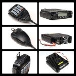 Radioddity VB70-B Mobile Radio Transceiver, 70W High Power VHF 144-148MHz HAM Radio with Bluetooth Connectivity, Air Band, NRC Noise Reduction, Wireless PTT, 510 Channels