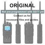 2 Pack BAOFENG DM-1701A DMR Radio Digital Analog Walkie Talkie GD-77 Dual Band 5W Long Range 3000CH Radio Upgrade Appearance of DM-1701