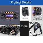 QYT KT-8900 25W Mini Car Mobile Radio Dual Band 136-174&400-480MHz 2 Way Radio