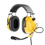 Arrowmax PNR Noise Isolation Headphone Compatible with BaoFeng BTECH UV-5R UV-5RA UV-5RE UV-5R3 BF-F8HP UV-82HP Kenwood 2-PIN 2 Pin Radios NX-1200 NX-1300 NX-P1200 NX-P1300 NX-3220 (Yellow)