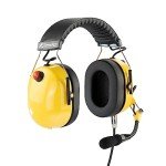 Arrowmax PNR Noise Isolation Headphone Compatible with BaoFeng BTECH UV-5R UV-5RA UV-5RE UV-5R3 BF-F8HP UV-82HP Kenwood 2-PIN 2 Pin Radios NX-1200 NX-1300 NX-P1200 NX-P1300 NX-3220 (Yellow)